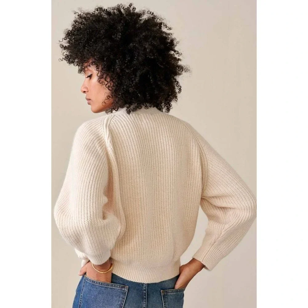 Bellerose Dosany‎ Cardigan loose boxy fit trending luxe Ribbed Knit 0 SM nwot